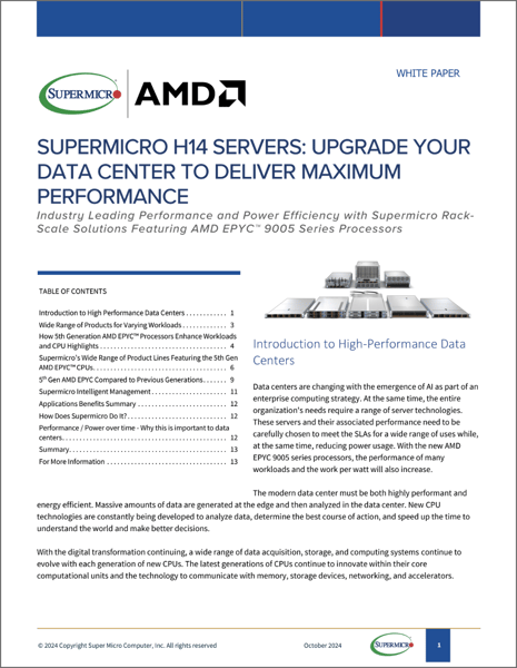 Supermicro H14 Servers